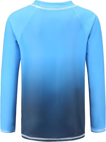 Aisyee Boys One Piece Rash Guard Swimsuits Long Sleeve Swim Shirt Bathing Suits in Kuwait