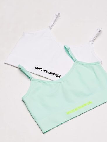 Maidenform Girls' Comfort Brami Bralette, 2 Pack in Kuwait