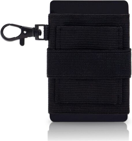 جوير محفظة بسيطة مرنة ورفيعة للرجال والنساء، حامل بطاقات الائتمان رفيع للغاية وحامل بطاقات قابل للتمدد (اسود)، اسود in Kuwait