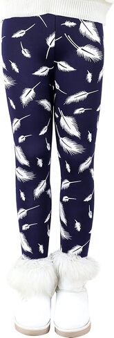 سراويل Auranso للفتيات الشتوية السميكة والمبطنة بالصوف الدافئ من 2 إلى 10 سنوات in Kuwait