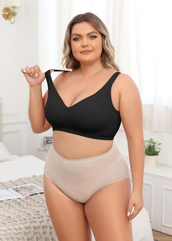 حمالات صدر نسائية ناعمة من Xcutting للنساء تغطية كاملة بدون سلك داخلي حمالات صدر مريحة للاستخدام اليومي ومبطنة بدون خياطة in Kuwait