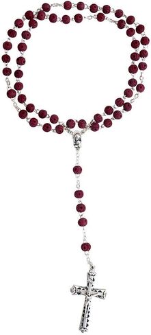 Venerare Chaplet of The 5 Wounds | Comes with Prayer Card | Beautiful Red Beads | Christian Devotional | Great Catholic Gift for First Holy Communion and Confirmation | Made in Italy in Saudi Arabia