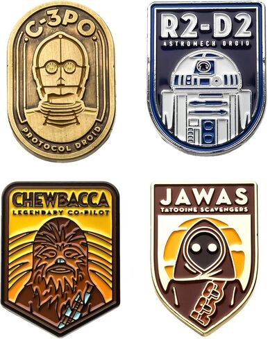 Star Wars Enamel Pins | R2D2 | C3PO | Jawa | Chewbacca in Saudi Arabia