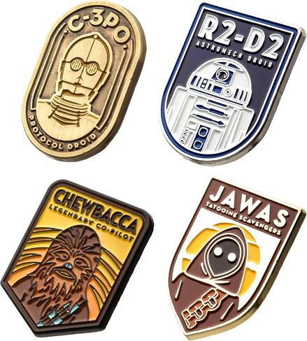 Star Wars Enamel Pins | R2D2 | C3PO | Jawa | Chewbacca in Saudi Arabia