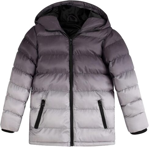 معاطف شتوية للأولاد من SUNDAY ROSE، سترة منتفخة بغطاء للرأس، مقاومة للماء، ملابس خارجية دافئة للأطفال in Kuwait