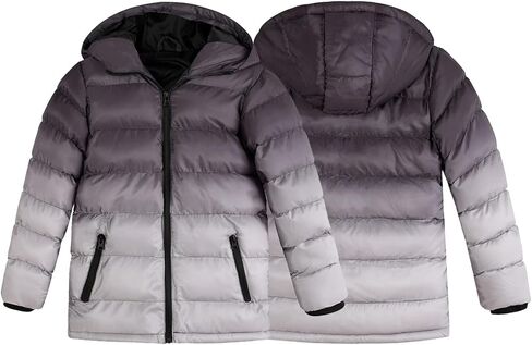 معاطف شتوية للأولاد من SUNDAY ROSE، سترة منتفخة بغطاء للرأس، مقاومة للماء، ملابس خارجية دافئة للأطفال in Kuwait