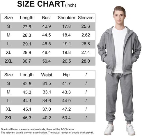 DUOFIER بدلة رياضية للرجال طقم مكون من قطعتين بدلة رياضية بغطاء للرأس بلون سادة in Kuwait