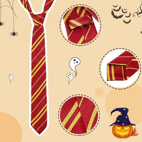 American Trends Halloween Cosplay Tie Magic Wizard School Neck Tie for Themed Party Birthday Christmas Ties for Men Necktie in Saudi Arabia