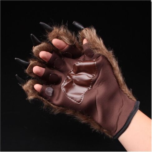 primerry Halloween Decorations Props Tricky Realistic Bear's paw Gloves in Saudi Arabia