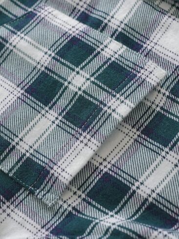 Latuza Women's Flannel Nightgown with Pockets Long Sleeves Full Length in Kuwait