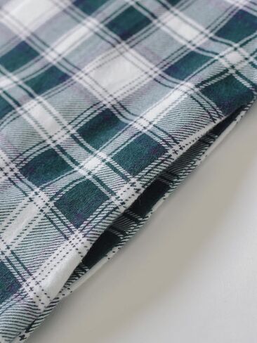 Latuza Women's Flannel Nightgown with Pockets Long Sleeves Full Length in Kuwait