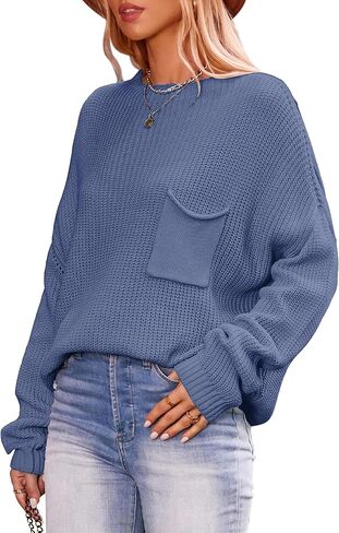 سترة نسائية من JYLFC برقبة دائرية وأكمام طويلة وأكتاف منسدلة in Kuwait