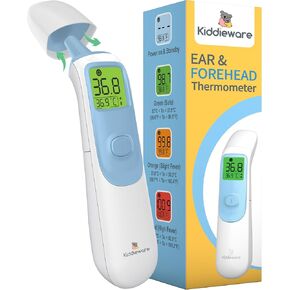 ميزان حرارة الطفل من الأذن والجبهة للبالغين والأطفال - ميزان حرارة رقمي للأطفال الرضع - 20 ذكريات، مقياس حرارة الأذن للقراءة الفورية للأطفال أو ميزان حرارة الجبين بدون لمس in Kuwait