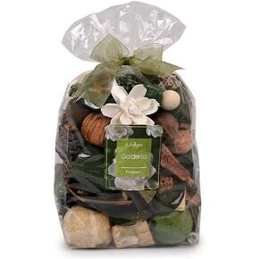 Jodhpuri Natural Gardenia Scented Potpourri – Fragrance Botanical Mix for Your Bathroom, Living Room, and Office – Includes Tahitian Gardenia, Jasmine, Tuberose, Green Leaves - 18 oz. in Kuwait