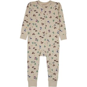 Hanes Baby Pure Comfort Organic Playsuit, Sleep & Play Infant Long Sleeve Footless Cotton Pajamas, Boy & Girl