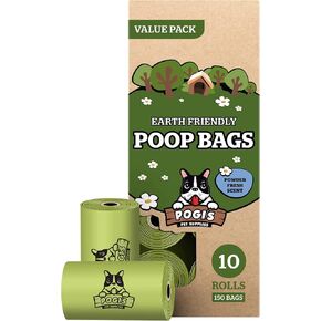 Pogi's Large Dog Poop Bags, Single Roll, Fresh Scent, Leak-Proof, 500 Bags in Kuwait