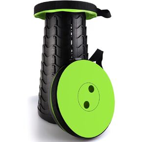 مقعد قابل للطي تلسكوبي قابل للتعديل من AllynX، مقعد تلسكوبي قابل للسحب ومحمول 2022، قابل للطي، شديد التحمل، مقعد قوي خفيف الوزن للبالغين والتخييم والمشي لمسافات طويلة والسفر في الهواء الطلق باللون الأسود in Kuwait