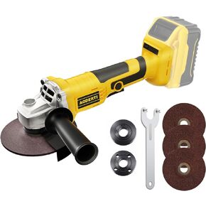 طاحونة زاوية لاسلكية لبطارية DEWALT 20 فولت بحد أقصى، أداة طاحونة محرك بدون فرشاة 10000 دورة في الدقيقة، شفرة 4-1/2 بوصة، أدوات كهربائية للمطاحن الكهربائية مع عجلات طحن، قرص رفرف ومقبض مساعد (الأداة فقط) in Kuwait