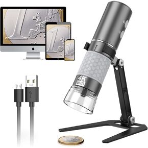 حامل من سبائك الألومنيوم من Bysameyee لكاميرا المجهر الرقمي USB، حامل معدني عالمي قابل للتعديل، قاعدة حامل دعم لقطر 1.4 بوصة بحد أقصى لشاشة LCD ومنظار داخلي للمجهر