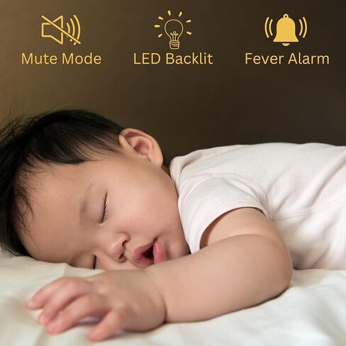 ميزان حرارة الطفل من الأذن والجبهة للبالغين والأطفال - ميزان حرارة رقمي للأطفال الرضع - 20 ذكريات، مقياس حرارة الأذن للقراءة الفورية للأطفال أو ميزان حرارة الجبين بدون لمس in Kuwait