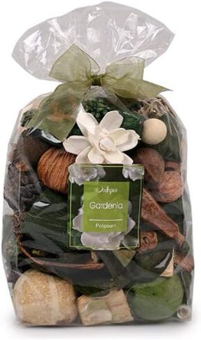 Jodhpuri Natural Gardenia Scented Potpourri – Fragrance Botanical Mix for Your Bathroom, Living Room, and Office – Includes Tahitian Gardenia, Jasmine, Tuberose, Green Leaves - 18 oz. in Kuwait