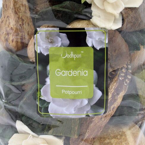 Jodhpuri Natural Gardenia Scented Potpourri – Fragrance Botanical Mix for Your Bathroom, Living Room, and Office – Includes Tahitian Gardenia, Jasmine, Tuberose, Green Leaves - 18 oz. in Kuwait