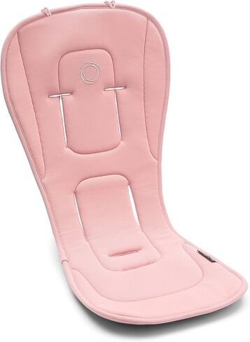 Bugaboo Dual Comfort Seat Liner Fully Reversible to Regulate Body Temperature, Compatible with All Bugaboo Strollers-Morning Pink in Kuwait
