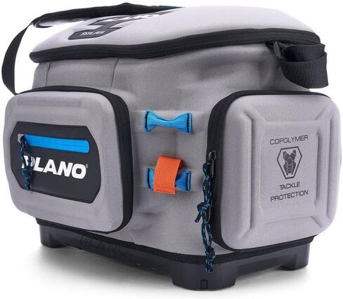 حقيبة ظهر لصيد الأسماك من بلانو أطلس 3700، مادة EVA رمادية، تتضمن 3 3750 صناديق أدوات StowAway للديدان والطعم والطعوم وقاعدة مقاومة للماء وغير قابلة للانزلاق in Kuwait