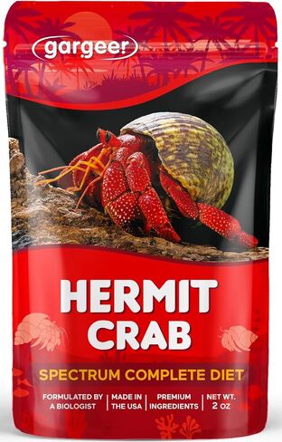 Gargeer 2oz Hermit Crab Food. Non-GMO, Premium Ingredients, Made in USA in Saudi Arabia