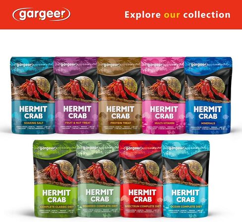 Gargeer 2oz Hermit Crab Food. Non-GMO, Premium Ingredients, Made in USA in Saudi Arabia