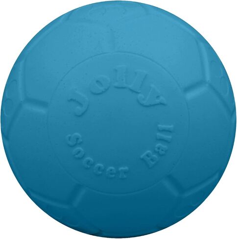 Jolly Pets Medium Soccer Ball Floating-Bouncing Dog Toy, 6 inch Diameter, Ocean Blue in Saudi Arabia