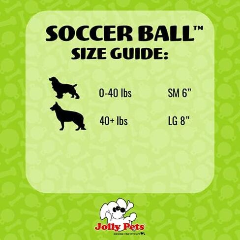 Jolly Pets Medium Soccer Ball Floating-Bouncing Dog Toy, 6 inch Diameter, Ocean Blue in Saudi Arabia