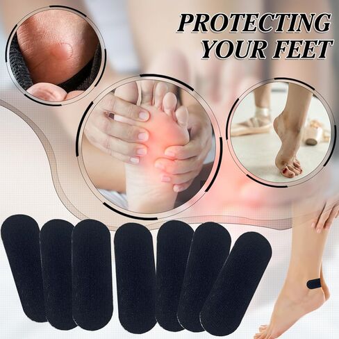 60 ورقة شريط مولسكين لاصق للقدم لمنع البثور شريط منع البثور بطانة تجنب تقرحات الجلد، حماية القدم للأحذية الطويلة والمشي لمسافات طويلة وتقليل الام الاحتكاك in Kuwait