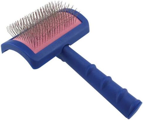 فرشاة Show Tech Tuffer Than Tangles Slicker للعناية بالكلاب بدبابيس طويلة وثابتة، متوسطة الحجم، مثالية لسلالات رسومات الشعار المبتكرة، ودبابيس بزاوية لإزالة اللمعان، وإزالة المعطف السفلي، ومقبض مريح in Saudi Arabia