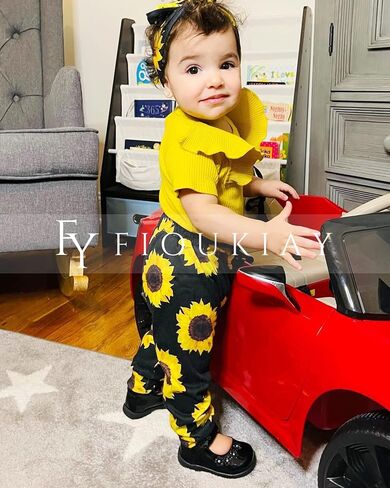 Fioukiay Preemie الوليد الطفل الفتيات ملابس الرضع الصغار رومبير للأطفال ارتداءها السراويل عقال الملابس مجموعة ملابس الصيف in Kuwait