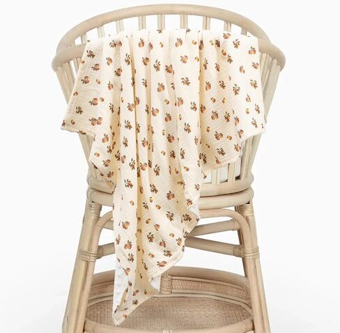 Kloovete Cute Cozy Baby Blankets for Unisex Boys Girls, Boho Muslin Cotton and Plush Minky Nursery Blankets, Double Layer Bed Throws for Baby Crib, Rainbow, 30x40 inches (Rainbow) in Kuwait