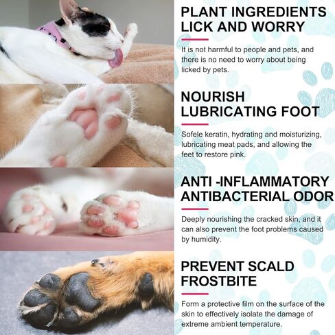 بلسم مخالب الكلاب، مرطب وحماية لأقدام الكلاب ووسادات القدم، يهدئ ويعالج ويصلح ويرطب المخالب والأنف الجافة والمتشققة والتالفة - مثالي لظروف الطقس القاسية in Kuwait
