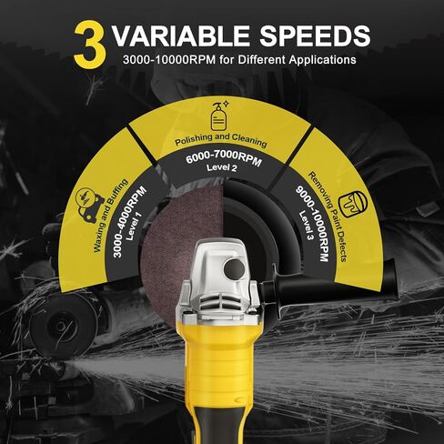 طاحونة زاوية لاسلكية لبطارية DEWALT 20 فولت بحد أقصى، أداة طاحونة محرك بدون فرشاة 10000 دورة في الدقيقة، شفرة 4-1/2 بوصة، أدوات كهربائية للمطاحن الكهربائية مع عجلات طحن، قرص رفرف ومقبض مساعد (الأداة فقط) in Kuwait