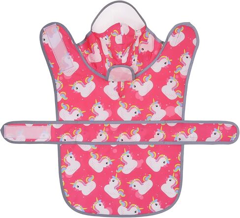 HDE Clear Hooded Dog Raincoat Jacket Poncho with Dog Leash Hole Pink M in Kuwait