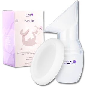 أساسيات الرضاعة الطبيعية بمضخة الثدي اليدوية لمدة 9 أشهر - مضخة الثدي السيليكون للأمهات الجدد، استحمام الطفل - جامع حليب الثدي 3.8 أونصة - سهلة الاستخدام ومحمولة in Kuwait