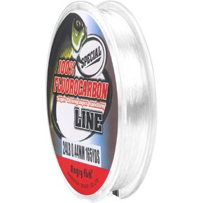 ANGRYFISH 100% Pure Fluorocarbon Fishing Line, Clear/Pink Leader Line in Kuwait