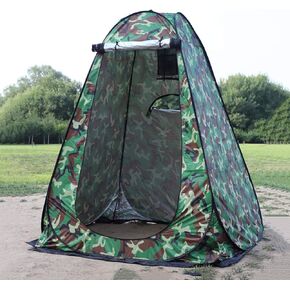 WOWCASE 1-2 Person Large Space Pop Up Shower Privacy Shelter Tent with 3 Windows, Outdoor Waterproof Silver Anti-UV Coated Portable Dressing Room, Privacy Shower Tents for Camping Beach Isolation Sun Shelter Picnic Fishing in Saudi Arabia