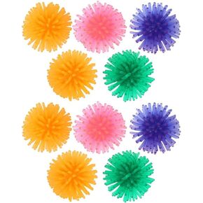 Zerodis 10 Pcs Cat Colorful Ball Toys,Portable Catch Playing Toys TPR Thorn Pet Kitten Exerciser Interactive Balls in Saudi Arabia