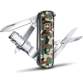 Victorinox 0.6463.94 مشبك أظافر 580 مموه 66 مم، الأداة المثالية المتعددة للعناية بأظافرك أثناء التنقل في مموهة 2.6 بوصة