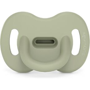 Color Essence SX PRO Silicone Baby Pacifier 2Pk, Made with 100% Soft Silicone, Baby Essentials Perfect for Breastfeeding Babies, Designed in Spain, 0-6 Mths, Green in Kuwait