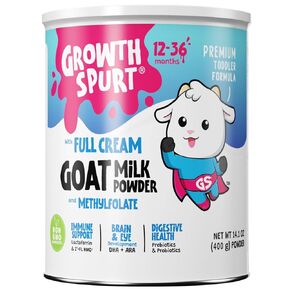 Goat Milk Toddler Formula – Growth Spurt Powdered Comfort & Gentle Formula – Lactoferrin, 2'-FL HMO, Prebiotics, Probiotics, Iron, DHA & ARA, Methylfolate, Immune Support, Non GMO Infant Baby Transition Weaning in Saudi Arabia