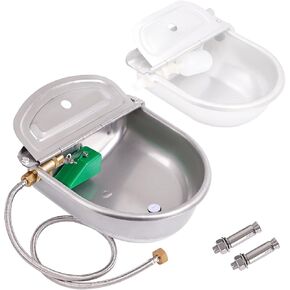 وعاء سقي اوتوماتيكي كبير جدا للكلاب بسعة 1.2 جالون مع صمام عائم نحاسي لملء تلقائي للماشية والخنازير والماعز والاغنام والحيوانات في الهواء الطلق in Kuwait