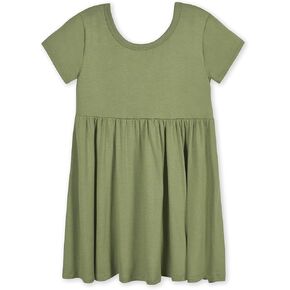 Gerber Baby & Toddler Girls Buttery Soft Short Sleeve Dress w/ Eucalyptus in Kuwait
