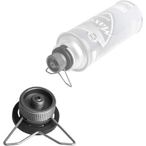 CAMPINGMOON Butane Canister Adapter Camping Grill Gas Stove Adapter(Safety stand),Input: Butane Canister, Output: EN417 Lindal Valve Z10 in Kuwait
