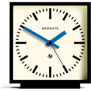NEWGATE® Amp Silent Sweep Mantel Clock - 'No Tick' - A Modern Mantelpiece Clock - Clocks for Living Room - Office Clock - Desk Clock - Mantel Clocks - Station Dial (Yellow Hands) in Kuwait